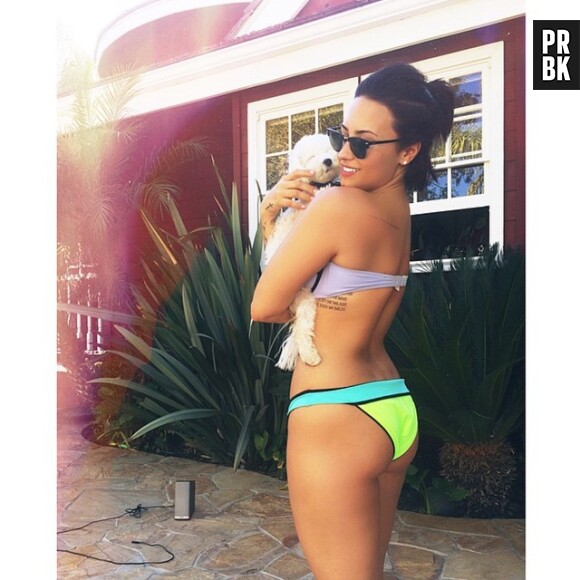 Demi Lovato en bikini, le 29 mars 2015