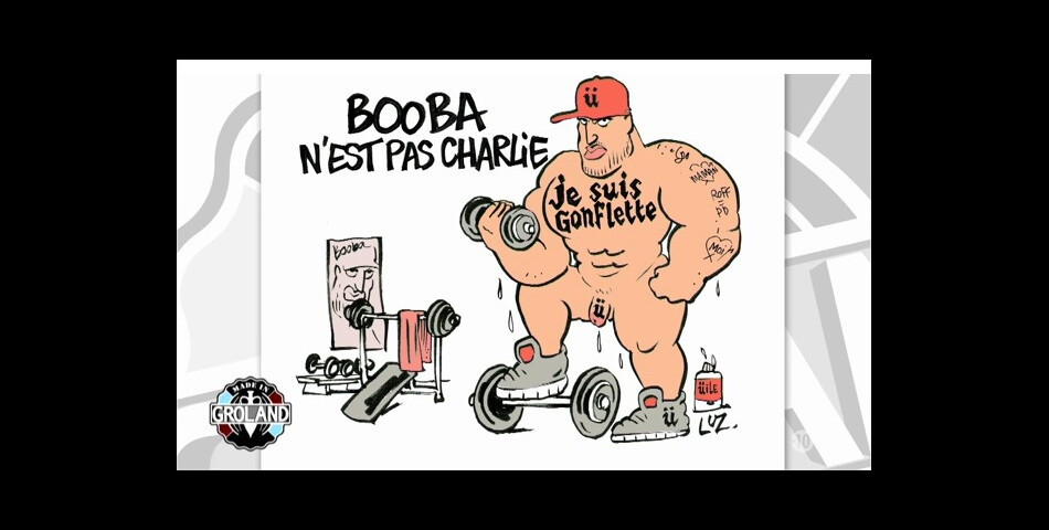  Booba : caricatur&amp;eacute; par Luz suite &amp;agrave; ses propos sur les attentats de Charlie Hebdo 