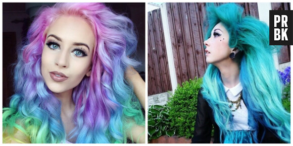 La tendance des cheveux colorés s'affiche sur Instagram