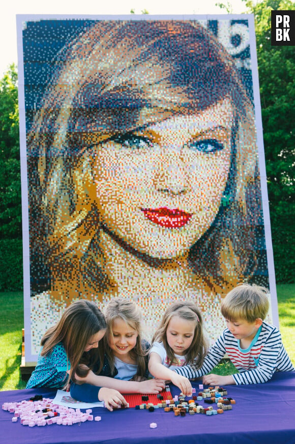 Une mosaïque représentant Taylor Swift a été installée dans l'enceinte du parc d'attraction LEGOLAND Windsor, en Angleterre