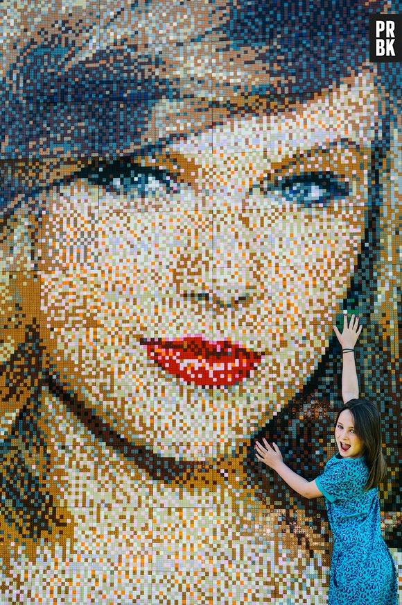 Une mosaïque représentant Taylor Swift a été installée dans l'enceinte du parc d'attraction LEGOLAND Windsor, en Angleterre