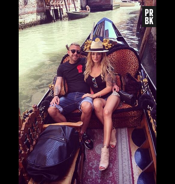 Emilie Nefnaf et Jérémy Ménez en vacances à Venise le 7 juin 2015
