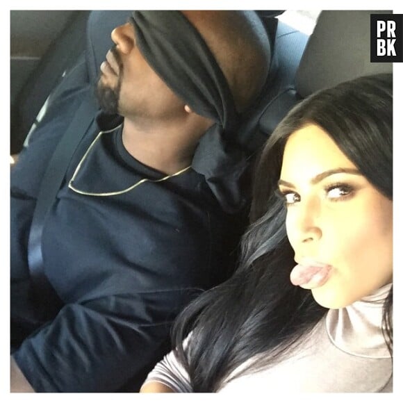 Kanye West et Kim Kardashian sur le chemin du Staples Center de Los Angeles, le 8 juin 2015