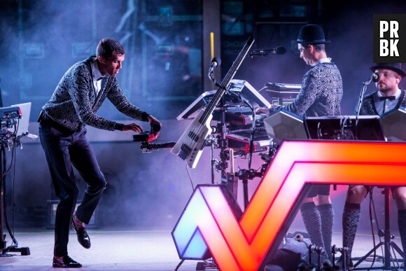 Stromae en concert à Las Vegas entre deux shows à Coachella, le 16 avril 2015