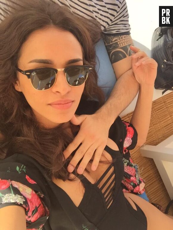 Aymeric Bonnery et Leila Ben Khalifa sexy en maillot de bain en Tunisie, au mois de juin 2015