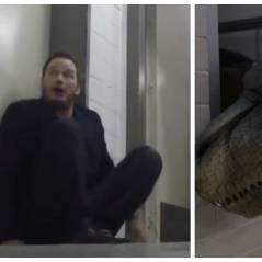 Jurassic World : Chris Pratt complètement flippé par une attaque de dinosaures en caméra cachée !
