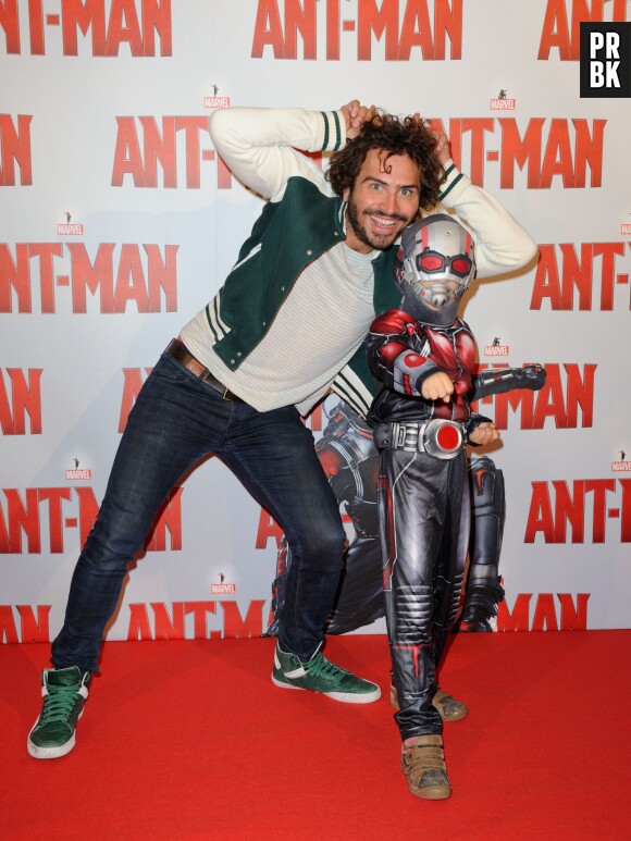 Maxime Musqua à l'avant-première d'Ant-Man au Grand Rex de Paris, le 9 juillet 2015