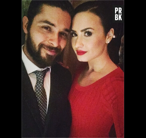 Demi Lovato et Wilmer Vaderrama lors de la Saint Valentin 2015