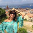 Eve Angeli en vacances à Saint-Tropez