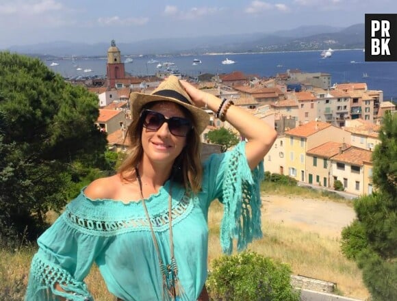 Eve Angeli en vacances à Saint-Tropez
