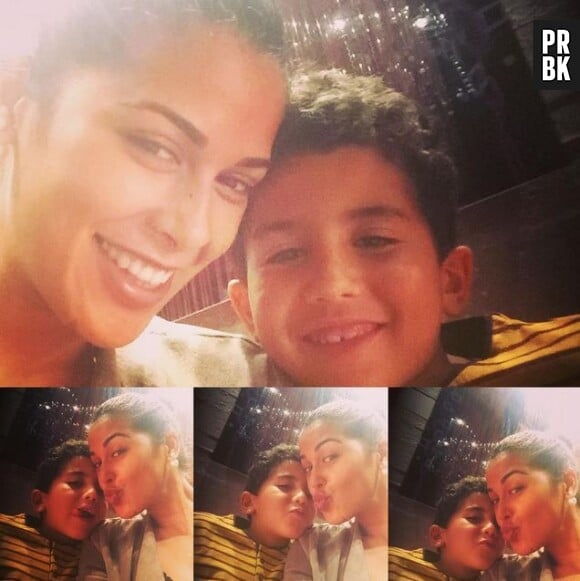 Ayem Nour avec son frère sur Instagram, le 13 août 2015