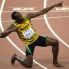 Usain Bolt gagnant du 200m aux championnants du monde d'athlétisme de Pékin le 27 août 2015