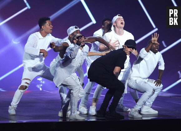 Justin Bieber sur la scène des aux MTV Video Music Awards 2015