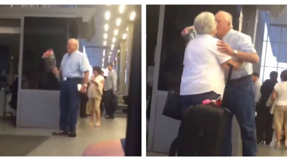 La vidéo de ce couple de personnes âgées se retrouvant à l'aéroport a fait craquer la Toile