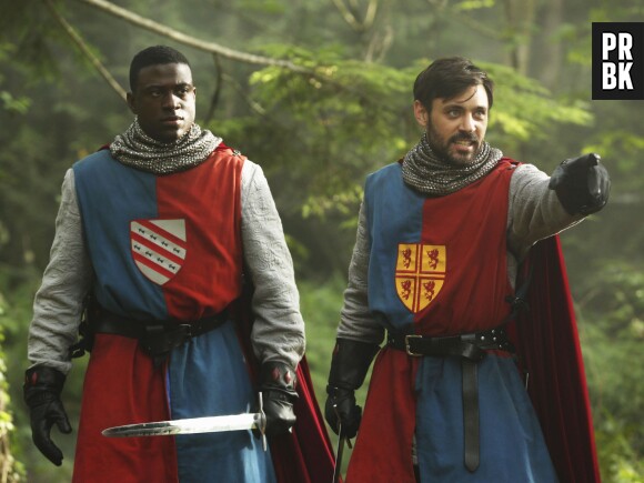 Once Upon a Time saison 5, épisode 1 : Lancelot et le roi Arthur sur une photo