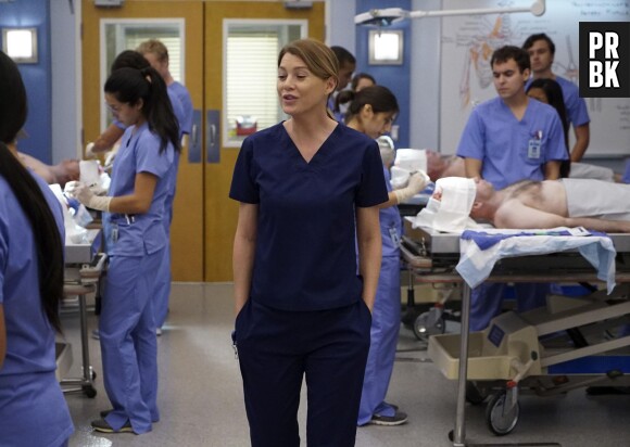 Grey's Anatomy saison 12, épisode 2 : Ellen Pompeo (Meredith) sur une photo