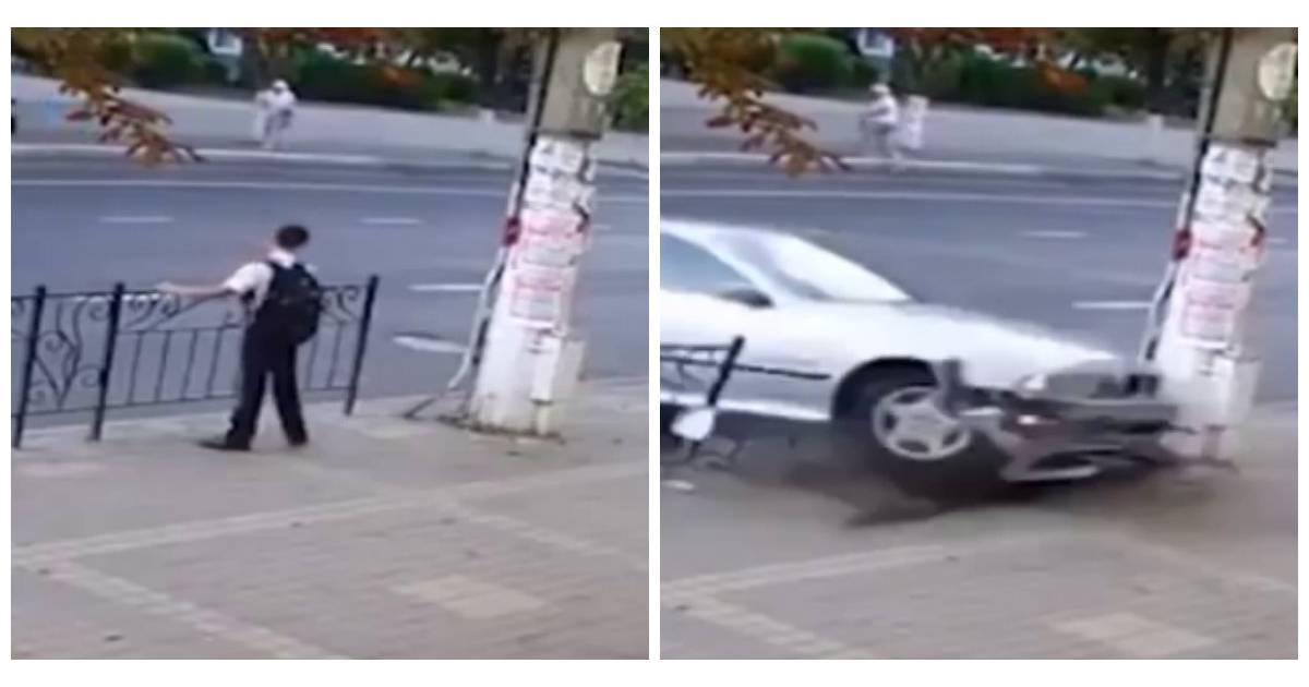 Un Ado Echappe De Justesse A Un Accident Mortel La Video Est Choquante Purebreak