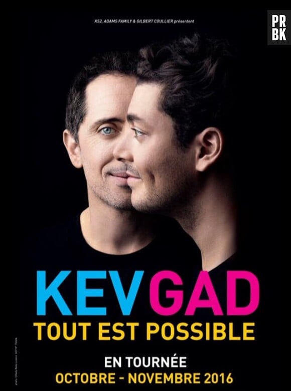 Gad Elmaleh et Kev Adams : l'affiche de leur spectacle "Tout est possible"