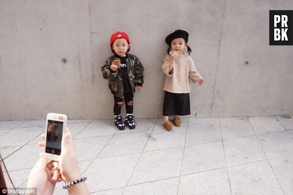 Seoul Fashion Week : les enfants hipsters stars des streetlooks, octobre 2015 à Seoul