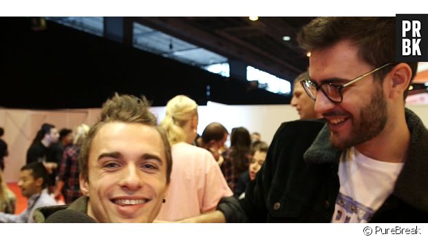 Squeezie en interview pour PureBreak à Video City, le 7 novembre 2015