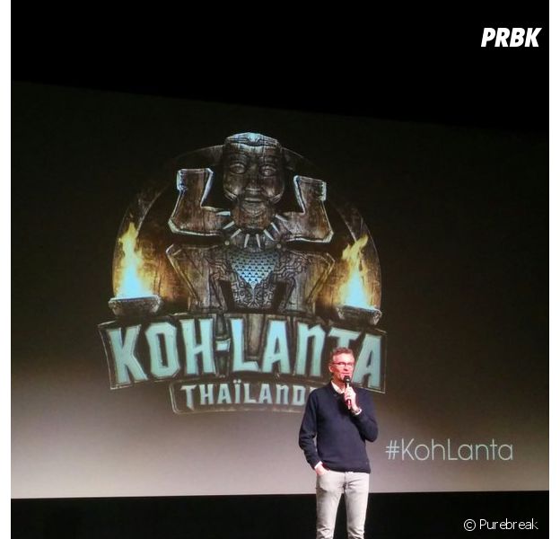 Koh Lanta 2016 : Denis Brogniart lors de la conférence de presse du 7 janvier 2016