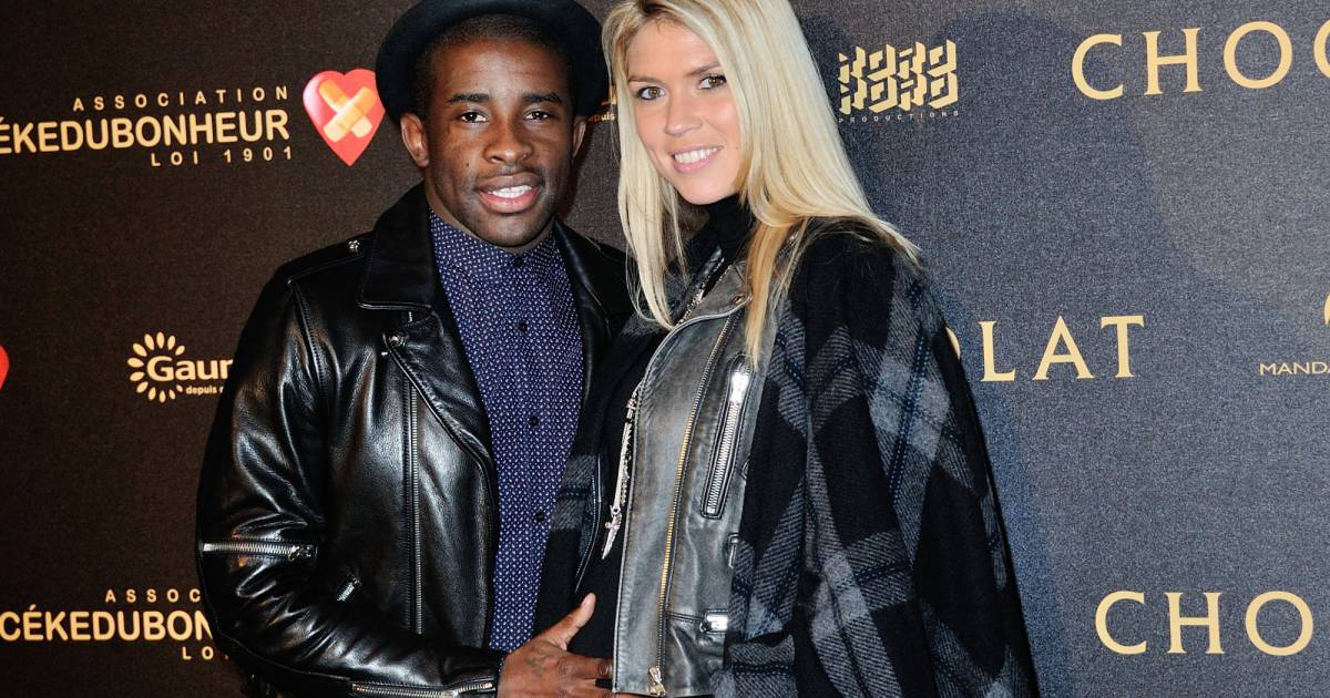 Rio Mavuba et sa femme Elodie Mavuba enceinte à l'avant ...