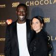 Omar Sy et sa femme Hélène Sy à l'avant-première du film Chocolat en faveur de l'association CéKeDuBonheur, le 1er février 2016 à Paris