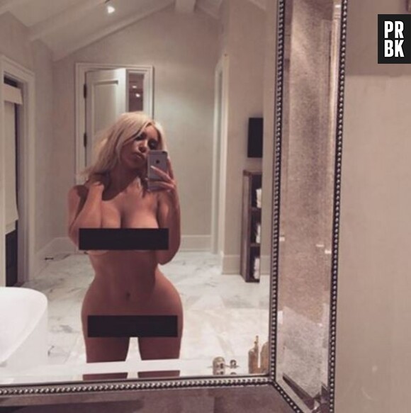 Kim Kardashian nue sur Instagram, le 7 mars 2016