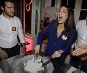 Sofia Essaïdi participe à la Street Food Party au profit de l'association Cé ke du bonheur le 11 mars 2016