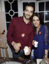 Tarek Boudali et Sofia Essaïdi participent à la Street Food Party au profit de l'association Cé ke du bonheur le 11 mars 2016