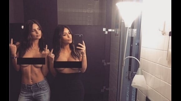 Kim Kardashian et Emily Ratajkowski topless et libérées : leur photo pour répondre aux haters