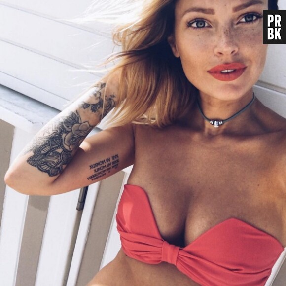Caroline Receveur affiche ses tatouages sur Instagram