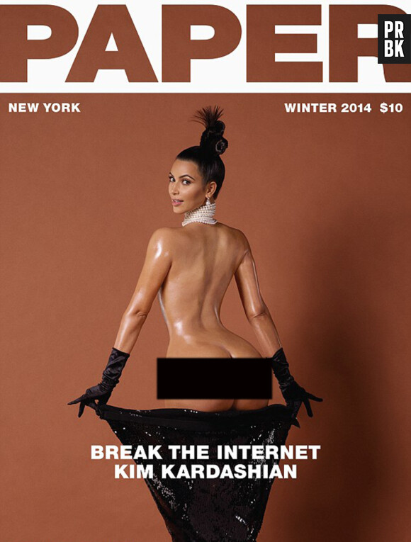 Kim Kardashian a cassé internet en Une de Paper Magazine !