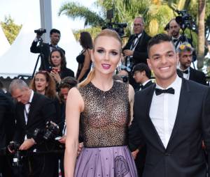 Hatem Ben Arfa et Angela Donova au Festival de Cannes le 16 mai 2016