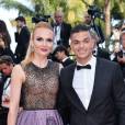 Hatem Ben Arfa et Angela Donova montent les marches au Festival de Cannes le 16 mai 2016