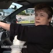 Une conductrice s&#039;énerve sur son chien en pleine interview pour le JT