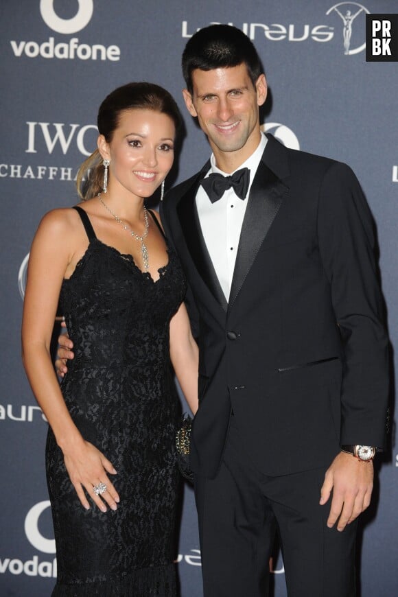 Novak Djokovic : sa femme Jelena Ristic lors d'une soirée
