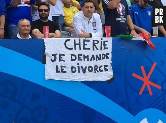 Un homme demande le divorce à sa femme en plein match de l'Euro 2016.
