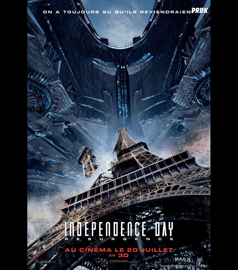 Independence Day 2 l'affiche du film avec Paris Purebreak