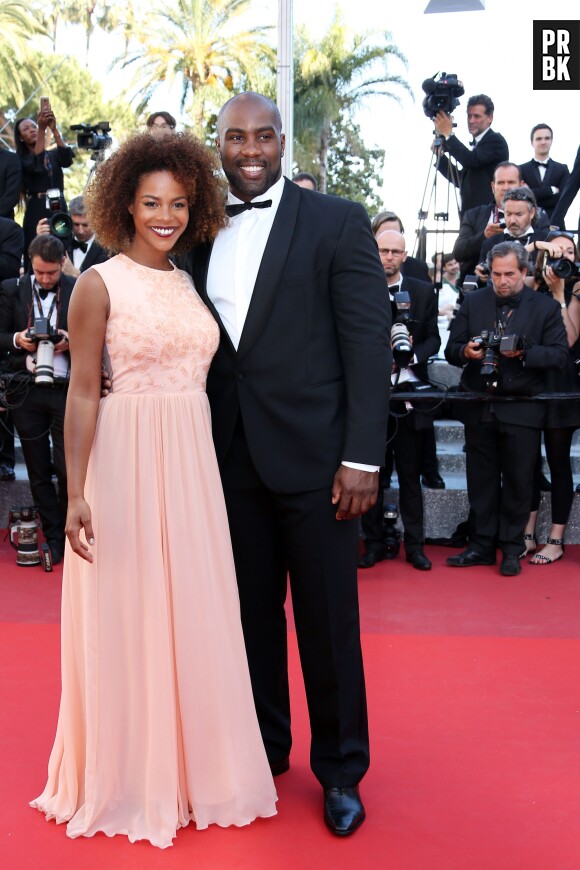 Luthna Plocus pose avec son compagnon Teddy Rinner