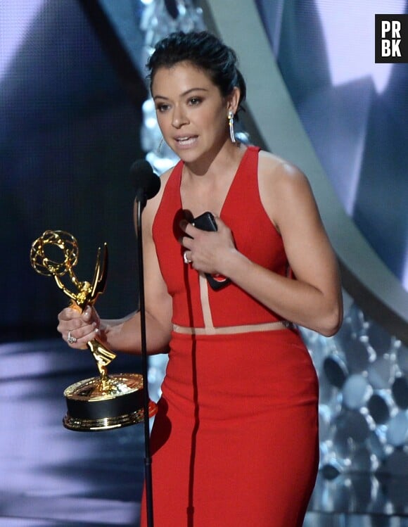 Tatiana Maslany gagnante aux Emmy Awards 2016 le 18 septembre à Los Angeles