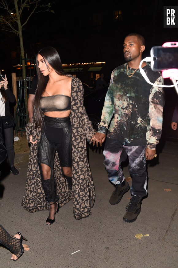 Kim Kardashian et Kanye West étaient venus à Paris pour la Fashion Week.