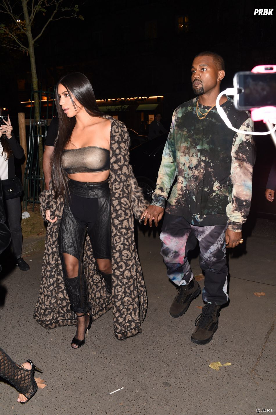 Kim Kardashian et Kanye West étaient venus à Paris pour la Fashion Week.