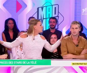 Amélie Neten balance sur les caprices de Benoît Dubois et Emilie Picch dans le Mad Mag le 6 octobre 2016 sur NRJ 12
