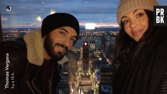 Nabilla Benattia et Thomas Vergara en amoureux à New York City.