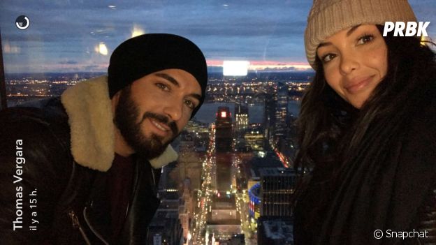 Nabilla Benattia et Thomas Vergara en amoureux à New York City.