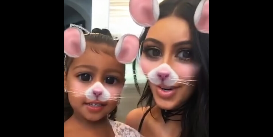 Kim Kardashian et sa fille North West.