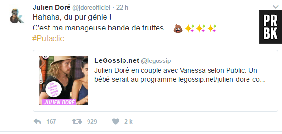 Julien Doré roi des punchlines sur twitter : best of de ses meilleures réponses aux trolls