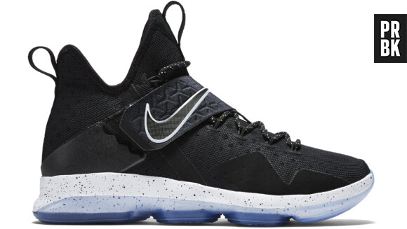 Les sneakers Nike LeBron 14 "Black Ice".