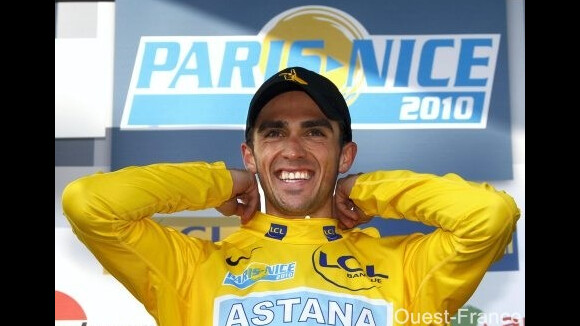 Paris-Nice ...  Alberto Contador voit la vie en jaune